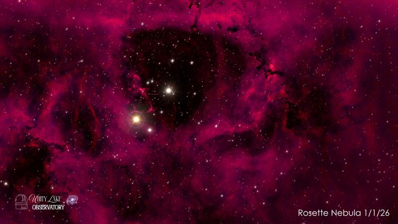 Rosette Nebula, self-stacked